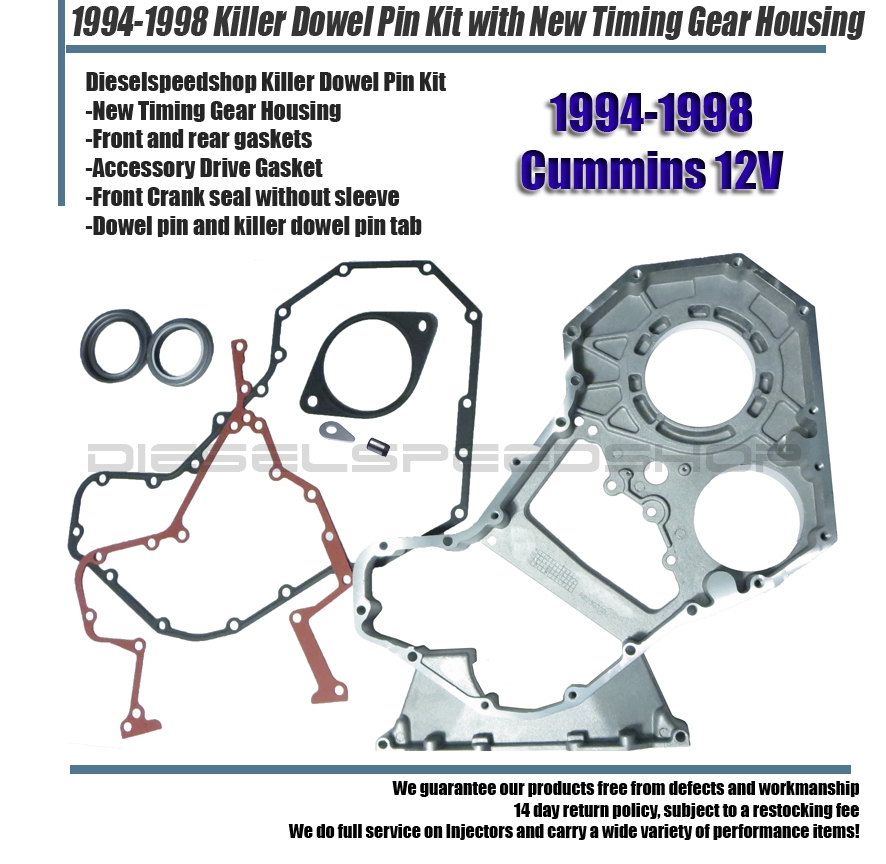 12v Dodge Cummins 19941998 5.9L Killer Dowel Pin Kit with new gear